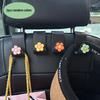1Pcs Cute Flower Pattern ABS Seat Headrest Hangers for Vehicle Interior Organization