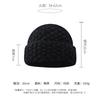 Coarse knitted pineapple pattern wool hat, plain and versatile in autumn and winter, big head and small face, warm ear protection wool hat