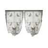French Transparent Embroidery Butterfly Flower Curtain, Pull-down Window Curtain, Flowing Drapery