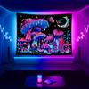 VIKAMA psychedelic mushroom fantasy forest tapestry bedroom bedside esports room bar party background tapestry atmosphere decor