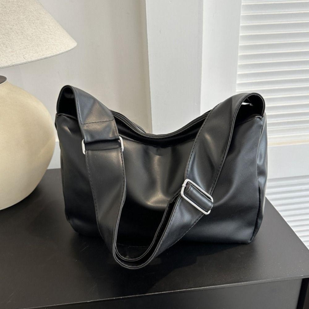 Korean Style Shoulder Bag Women PU Leather Ladies Tote Bag Elegant Casual Crossbody Bag  Girl
