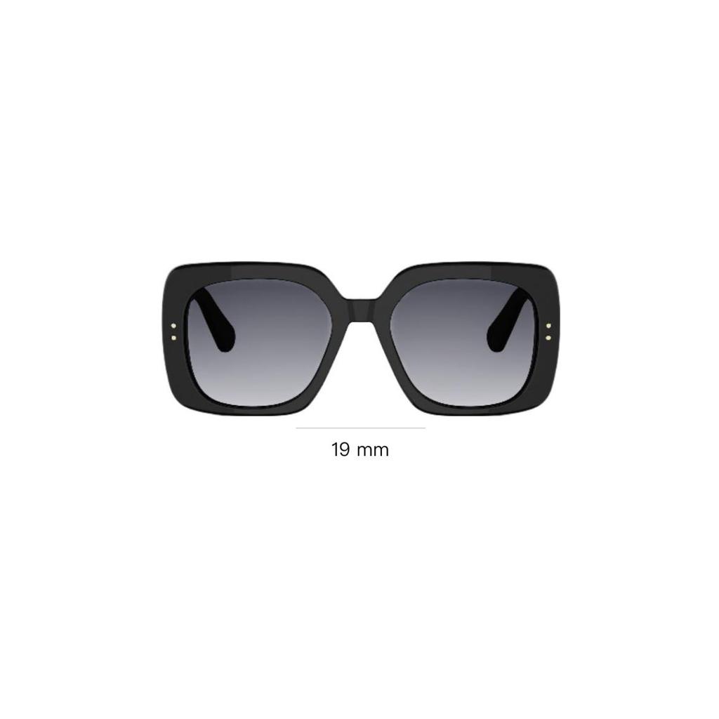 Dior Oblique Square Sunglasses Women Sunglasses Glossy-Black CD40273I-01B-10A1