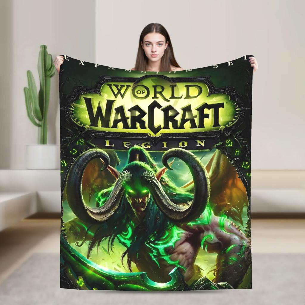 World of Warcraft, WOW Game Blanket Quality Super Warm Throw Blanket Winter Picnic Outdoor Graphic Bedspread