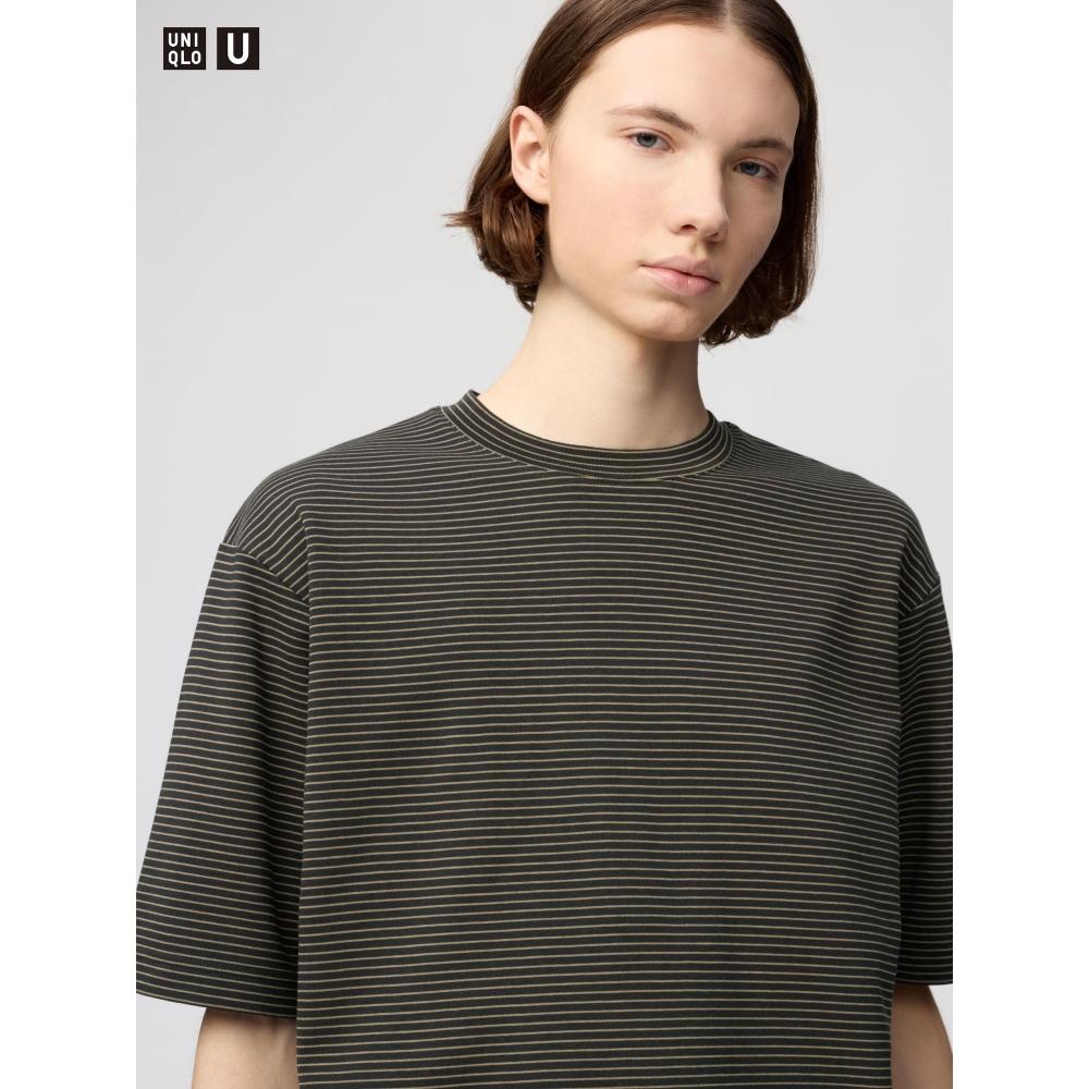 Uniqlo Airism CoTTon Oversized STripe T