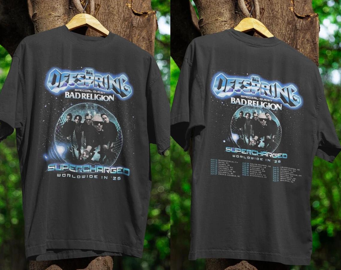 The Offspring Bad Religion Tour Tee Punk Rock Band Shirt Worldwide 2026 M