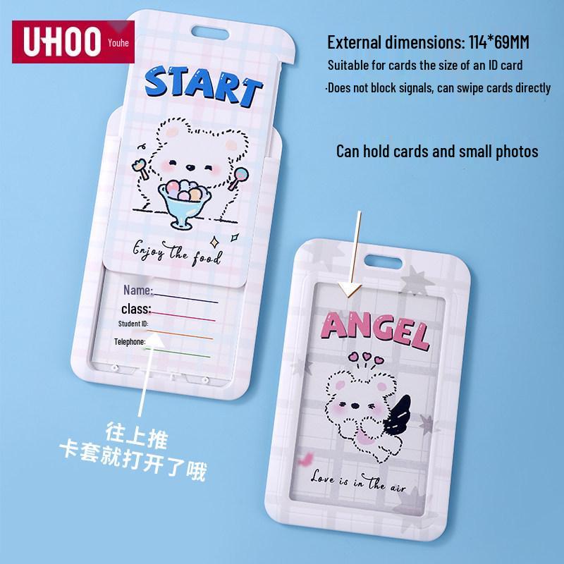 Cartoon Custom Printed Retractable Acrylic Epoxy ID Badge Holder Lanyard