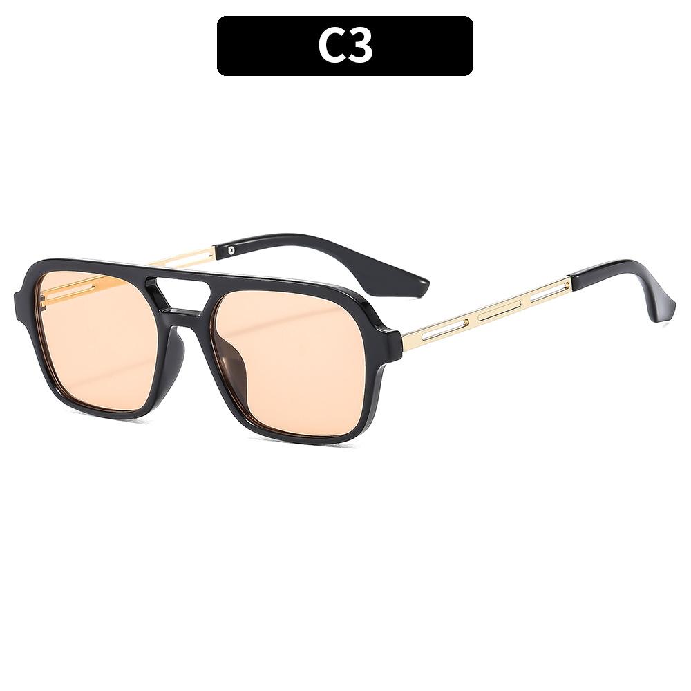 Double Beam Sun Glasses Fashion Sunglasses  Outdoor Street Photography Decorative Glasses Trendy Women's Sunglasses
