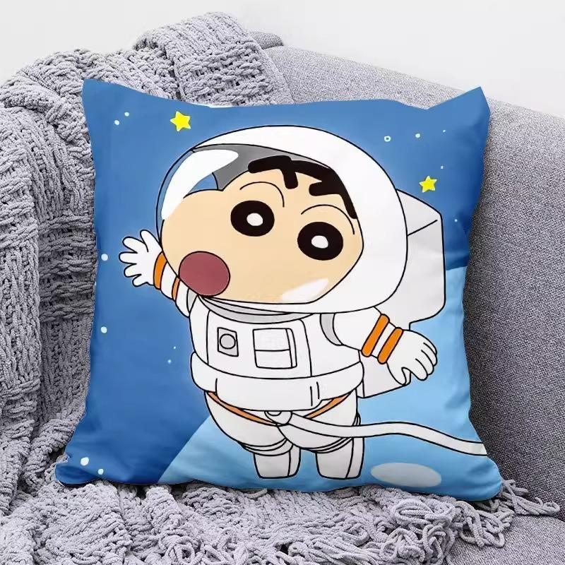 Cute Crayon Shin-chan Cartoon-Printed Pillowcases for a Cozy Sleep! Sofa cushion cover, room decoration, gifts