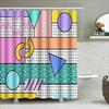 Unique Abstract Shower Curtain Modern Art Bathroom Decor Waterproof Fabric Liner Set Home Textile Tapestry Wall Hanging