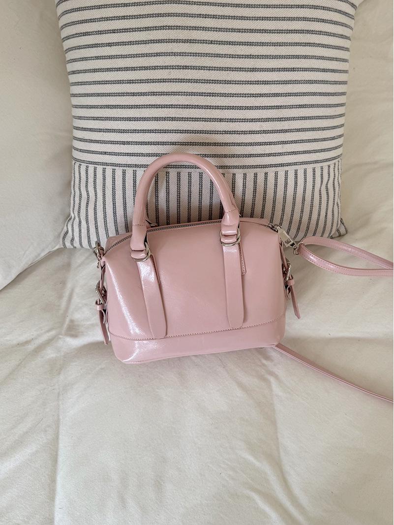 Розовая сумка-подушка премиум-класса - Женская, весна/лето 2025, корейский стиль, универсальная сумка через плечо