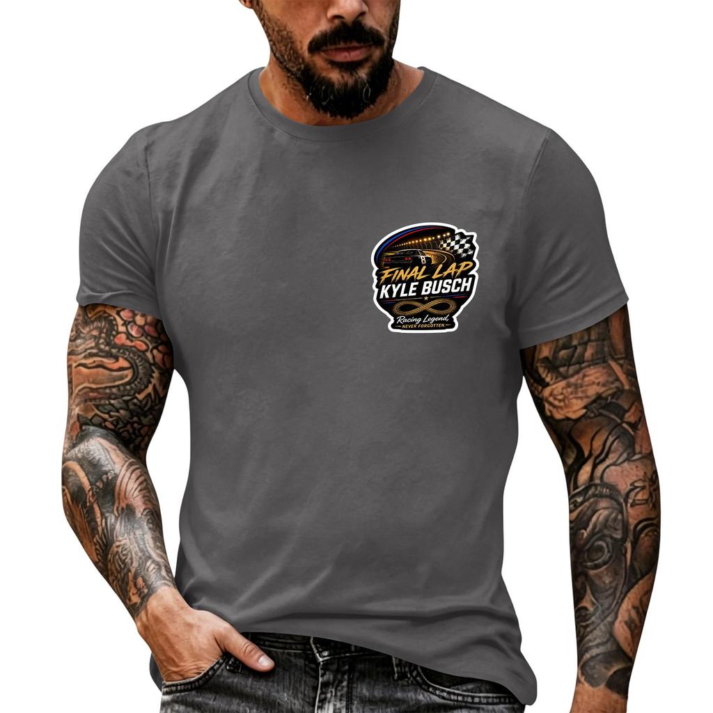 Men's Short Sleeve T Shirt Nascar Racing Inspired Graphic Tee Casual Summer Top Vintage Motorsport Enthusiast Shirt