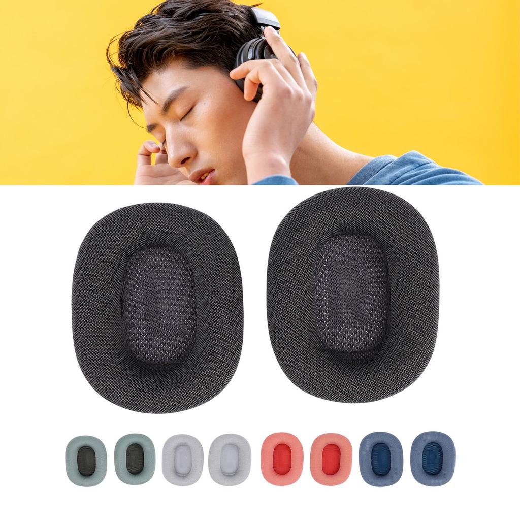 2pcs Replacement Ear Pads Cushions Headphones Earpads Ear Cups Mesh High Density Memory Foam