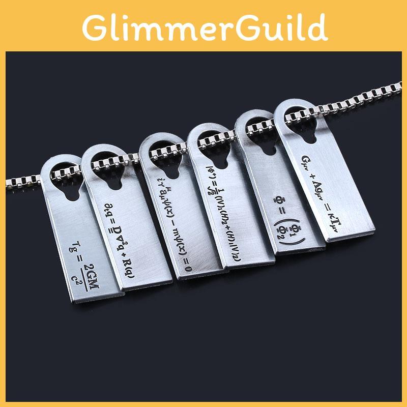 Death Stranding Chemical Physical Equations Alloy Pendant Necklace With Vintage Design For Science Enthusiasts