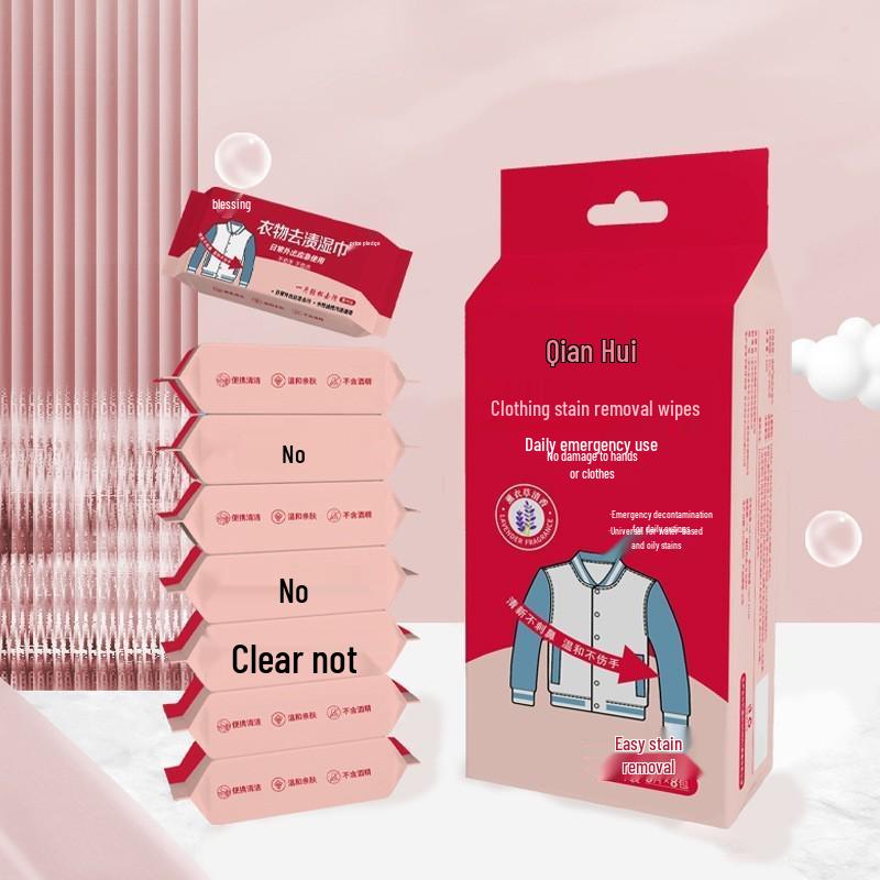 Powerful Stain Removal Wet Wipes for Down Jackets & Windbreakers - No-Wash, Dry Clean Only