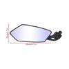 Universal Pair Motorcycle Motorbike Scooter Rearview Rear View Side Mirrors 10Mm