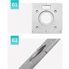 Router Table Insert Plate Aluminum Alloy Light Sturdy Precise Scale Woodworking Trimming Machine