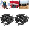 40 Pcs 17mm Side Release Buckles Plastic Flat Buckles Durable Adjustable Buckles  Bag Straps
