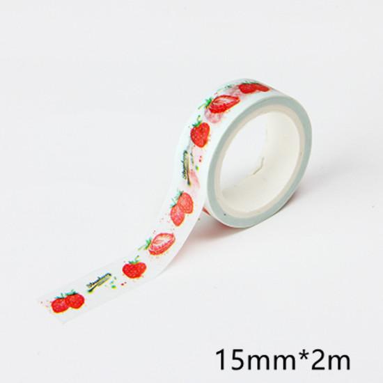 Beautiful Wash Tape Flower Plant Japanese Masking Adhesive Tape Decors Scrap Booking Sticker Label