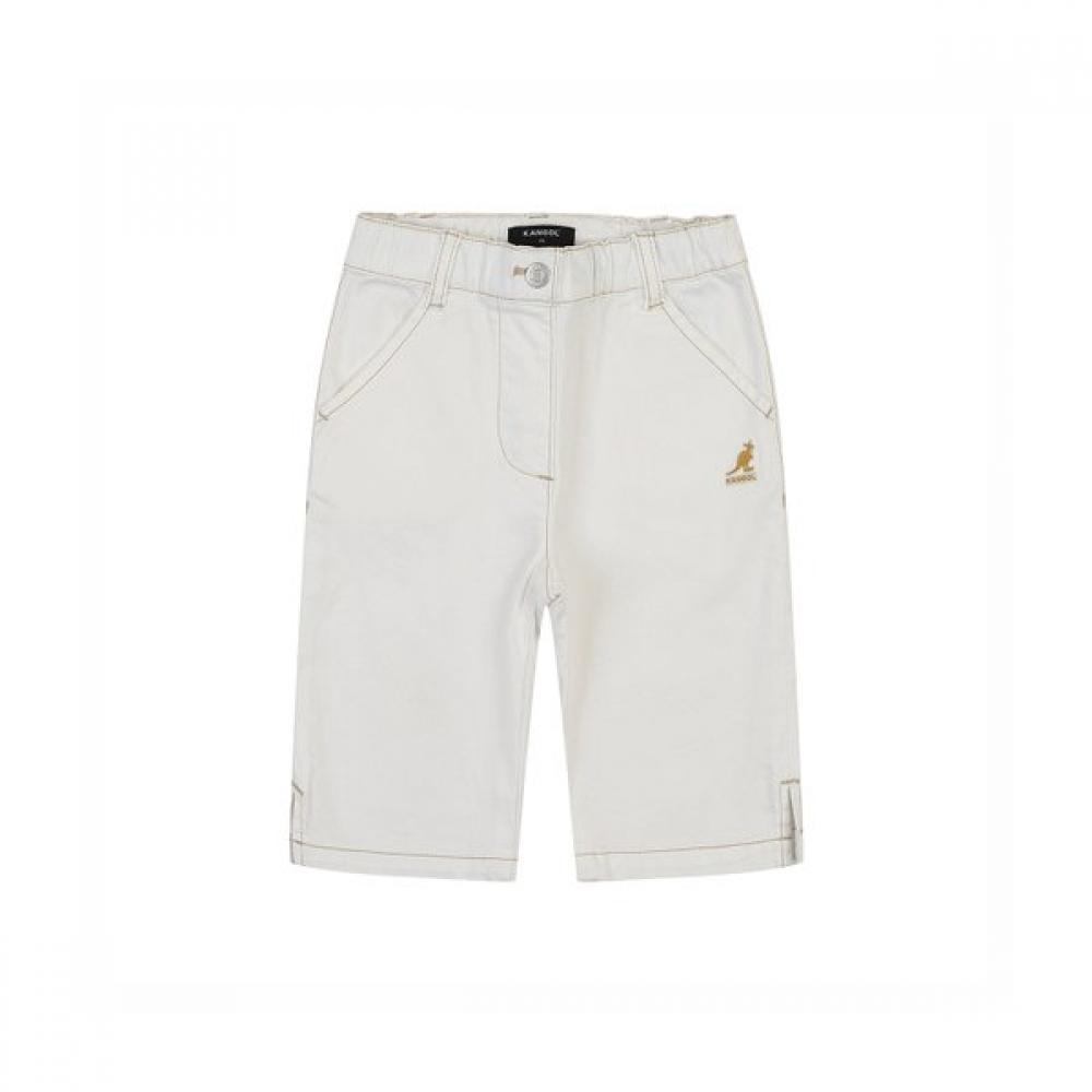 Kangol Kids White Denim Capri Pants Sa 2105 white/110