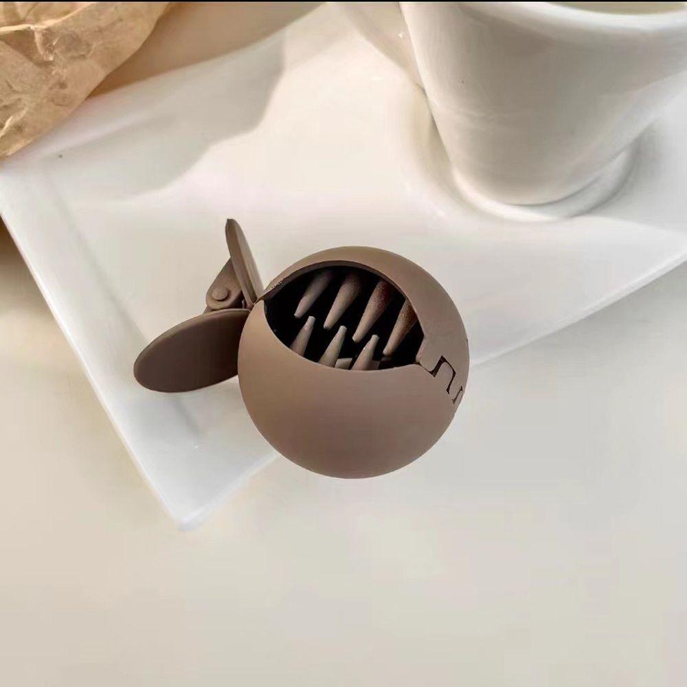 Solid Color Small Hair Claw Girls Hairpin Korean Style Hair Clip Ponytail Holder Fixed Artifact