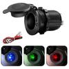 Car Cigarette Lighter Socket Car Marine Motorcycle ATV RV Lighter Socket Power Outlet Socket Receptacle 12V Waterproof Plug