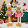 Plush Material Gingerbread Man Plush Ornament Biscuit Man Christmas Decor  Window Display