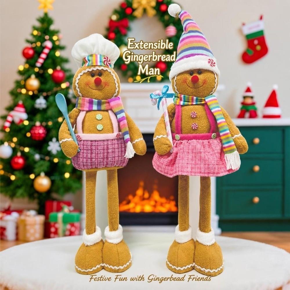 Plush Material Gingerbread Man Plush Ornament Biscuit Man Christmas Decor  Window Display