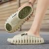 Women Man Double Color Dot Massage Slide Sandals, Lightweight Non-Slip Platform Slides for Outdoor Wear