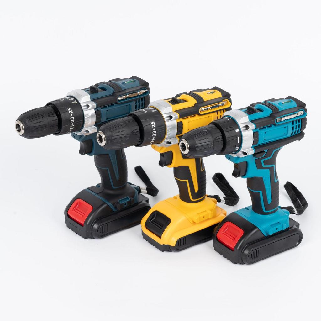 High-Power Dual-Speed Handheld Electric Drill and Screwdriver Set