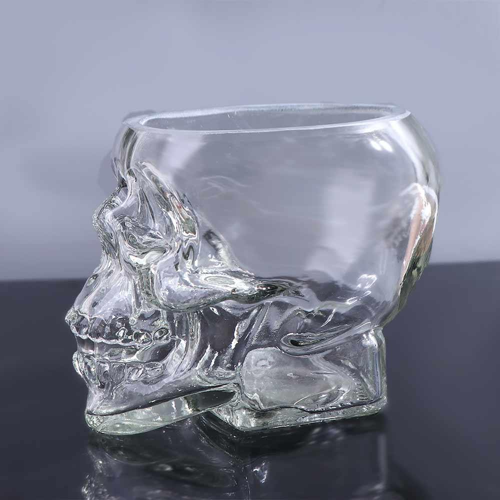 Transparent Skull Wine Glass Cup Crystal Drinkware Decoration Mug  Halloween