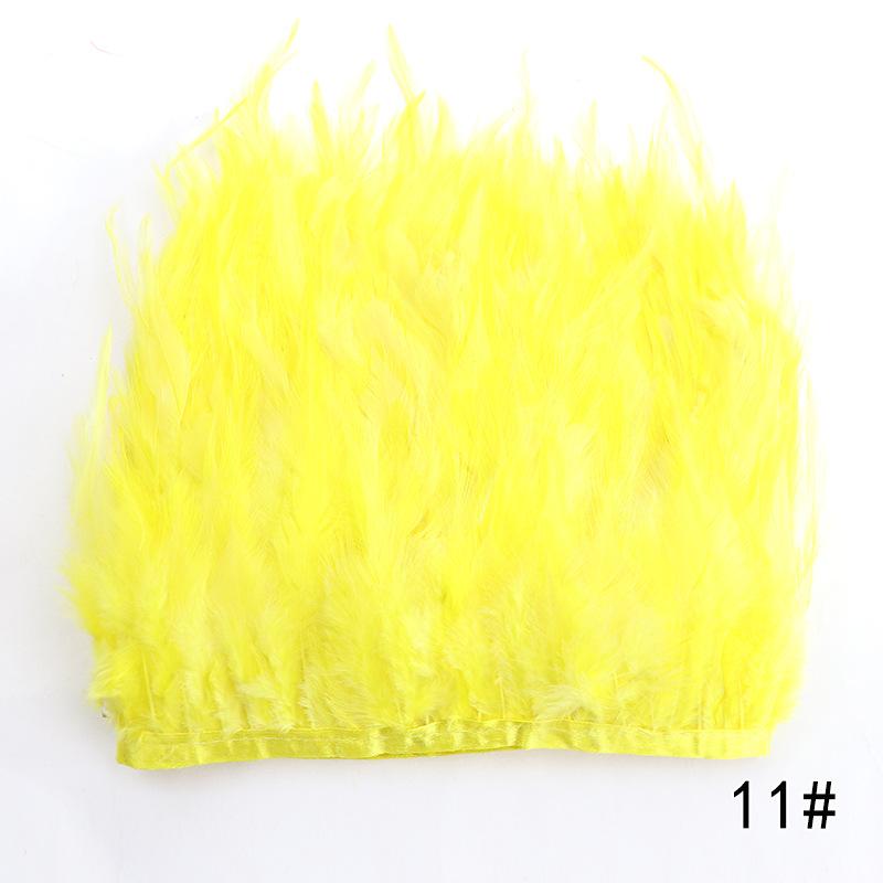 Feather Cloth Strip 10-15Cm Stage Performance Clothing Accessories Rooster Hair Cloth Edge Feather Strip