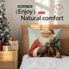 Retro Christmas Illustration Cushions Pillowcase Polyester Cushion Cover Throw Pillow Sofa Decoration Pillowcover Home Decor