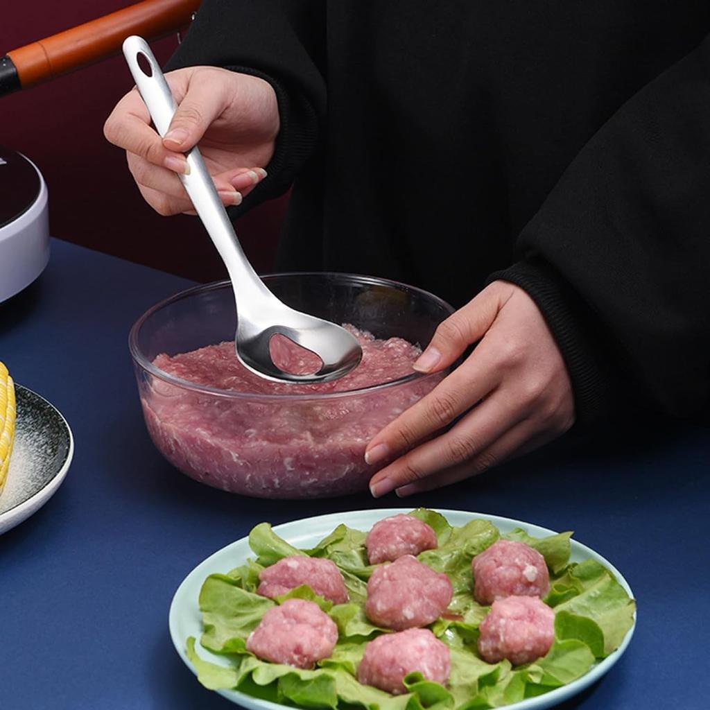 Cactus Peeler Spoon, Stainless Steel Rice Meat Dumplings Spoon Squeezing Meatball  Spoon Kitchen Tools, Stainless Steel Nopales Peeler