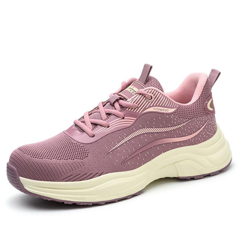 Work Safety Shoes Lightweight Protective Work Sneakers For Women Lightweight Men Shoes Breathable Anti-Puncture Work Shoes