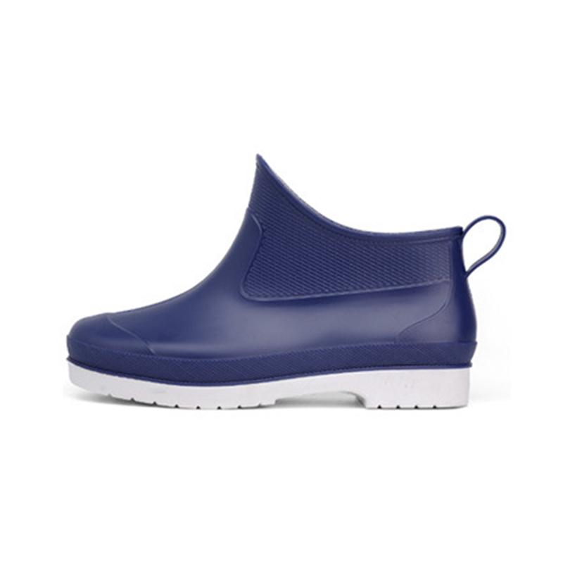 Spring Unisex Rubber Rain Boot Ankle Waterproof Non-Slip Booties Fashion Couples Boots Men Work Boots Fishing Shoes Size 40-44