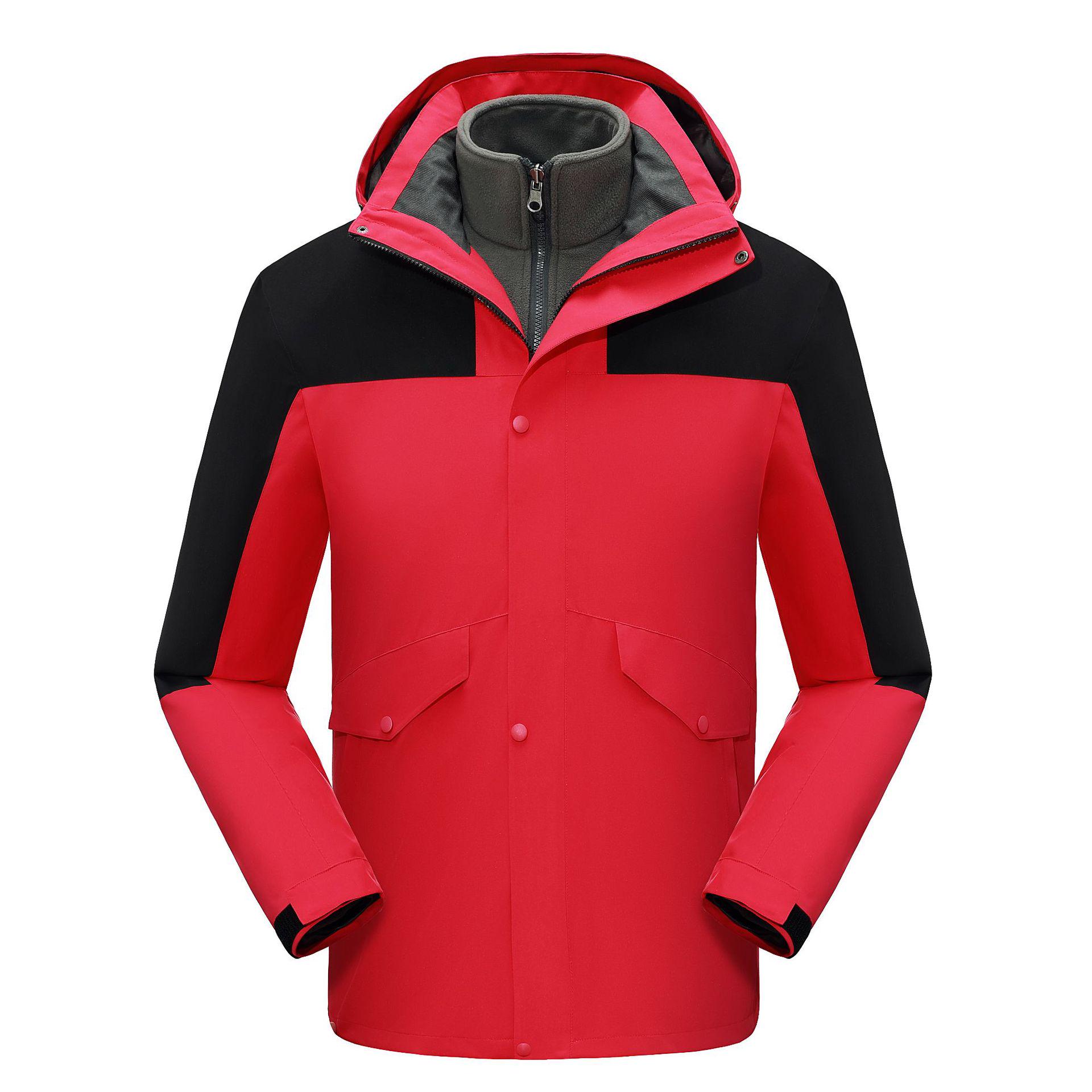 

Зимняя ветровка: Куртка 3-в-1 в стиле колор-блок, на флисовой подкладке, отстегивающаяся, водонепроницаемая и ветрозащитная, с большими карманами. S