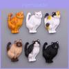 Fun Toilet Posture Cat Mini Resin Accessories Magnetic Refrigerator Decoration For Gift And Decoration