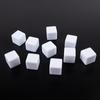 10pcs/pack New Acrylic 19mm White Blank Dice Teaching Props Game Accessories Mathematical Tools Square Corner No.19 Glossy Dice