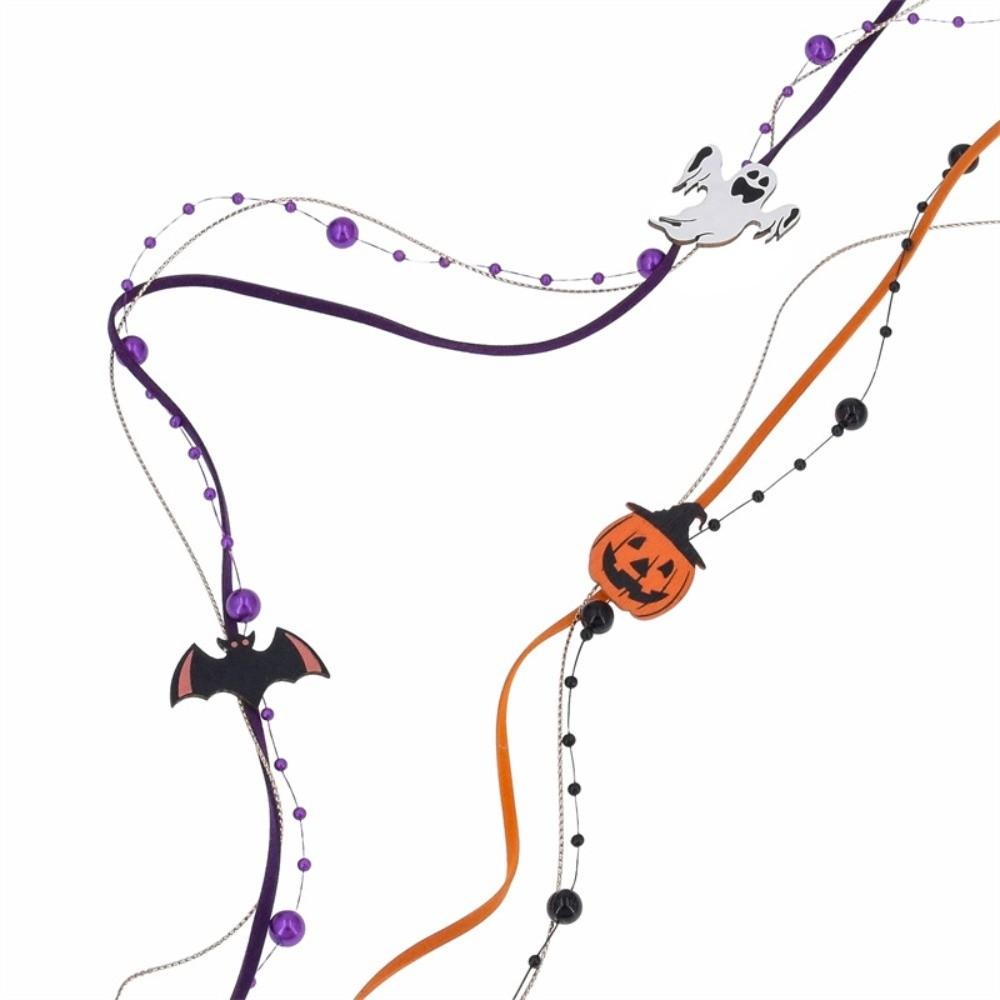 Ghost Halloween Decorative Ribbon Beads DIY Ribbon Strips  Party Decor