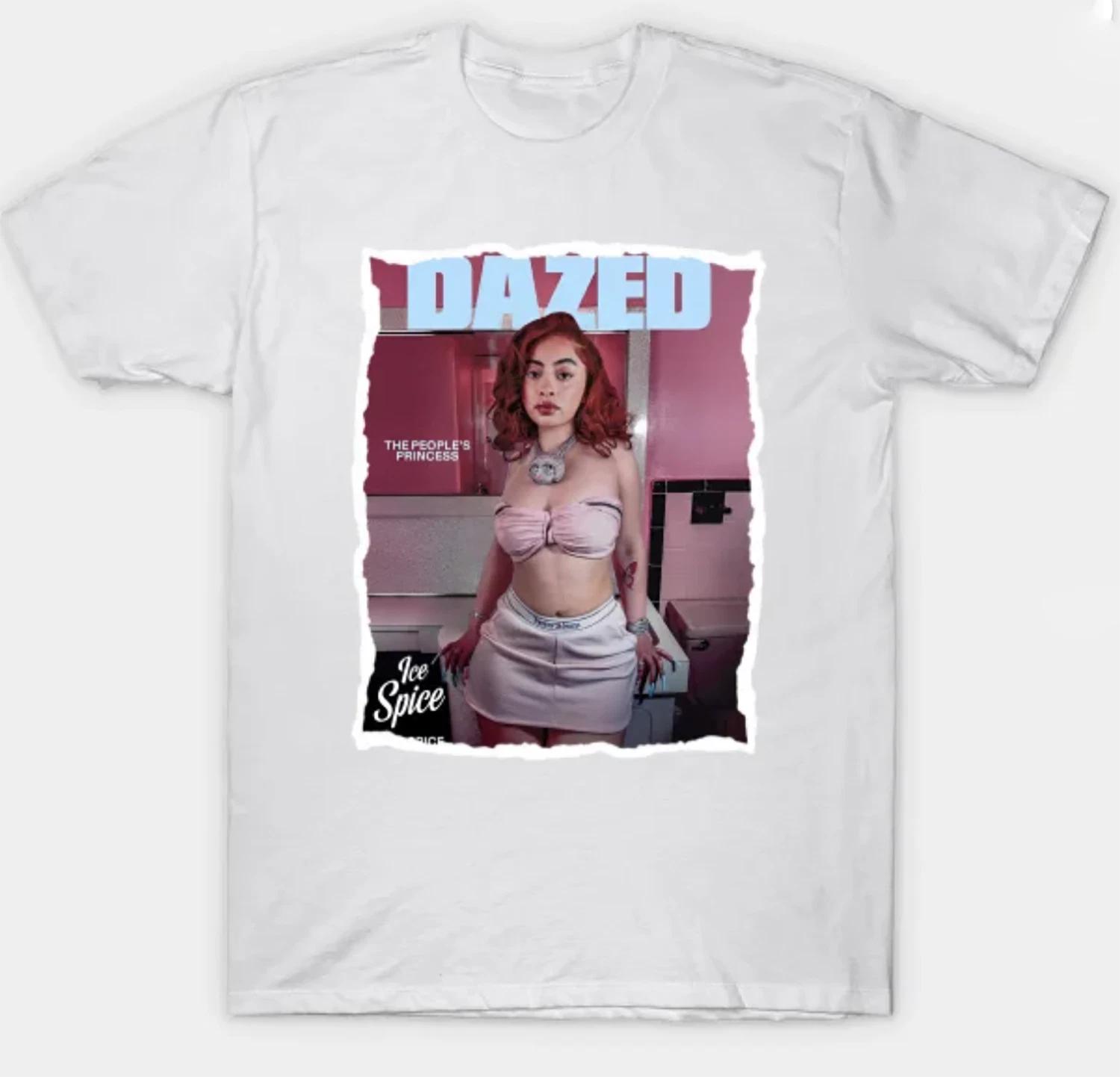 Ice Spice T shirt Adult S-3XL White Fan Art Rap Tee Rapper Singer Bronx S
