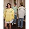 HACR's Harshandcruel Plant Series New Chinese Style Florals Garland Embroider Text Long Sleeves T-shirt