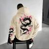Koi Guochao Sweater Hooded Large Size Men's Loose Couple Coat