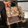 Textured Retro Women's Backpack Purse - 2025 Fashion Single Shoulder Crossbody Bag