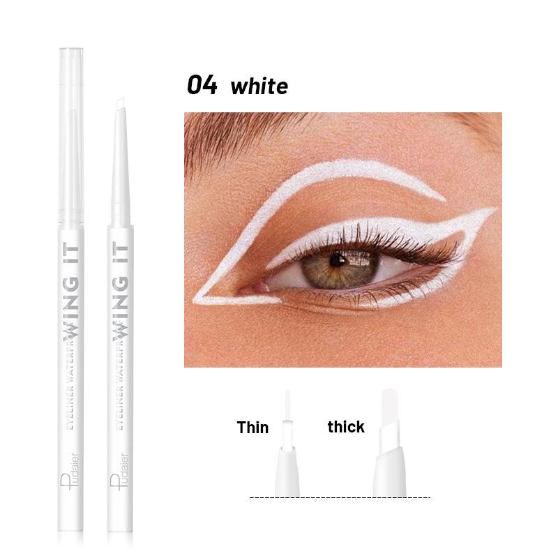 

Стойкие карандаши для подводки глаз 4 цветов - Водостойкие, устойчивые к поту и не размазывающиеся, с легко выкручивающимися карандашами для подводки глаз