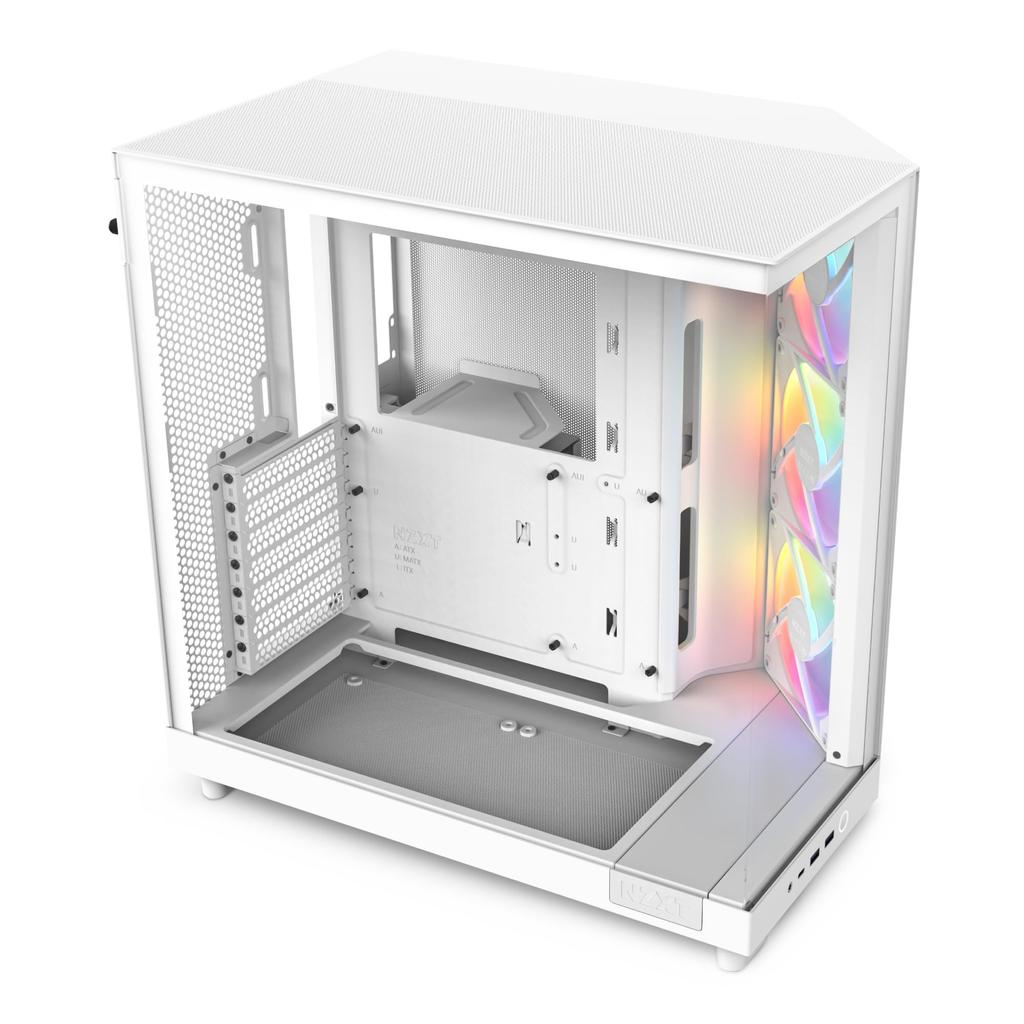 NZXT H6 Flow RGB, weißes Mid-Tower-Gehäuse