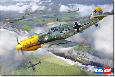 Hobby Boss Scale Aircraft Series German Messerschmitt Plastic Model Kit 81792 1/48 Bf109E-4 (Airplane)