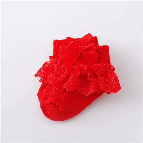Lawadka 0-24Month Newborn Baby Socks For Girls Cotton Lace Infant Girls Sock Princess Bow Toddler Baby Girls Socks Spring 2023