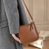 2025 New Model Single-Shoulder Crossbody Small Bag, Genuine Leather Versatile Underarm Bucket Bag, Mobile Phone Bag, High-End Niche Women's Bag