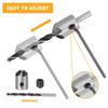 26pcs Woodworking Chamfer Drilling Tools Kit High-speed Steel Multiple Sizes Drill Bit For Wood Metal Plastic