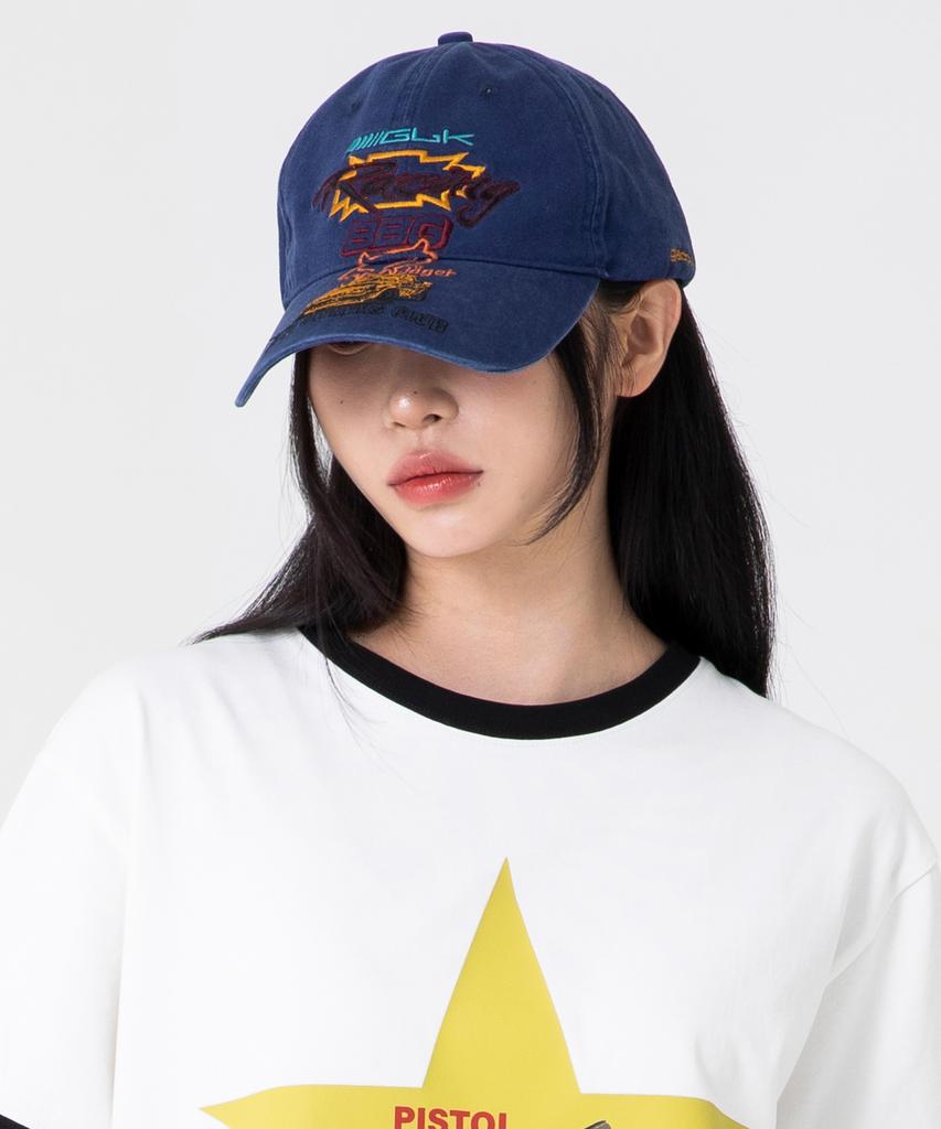 GLACK Gc063 Club Sponsor 6-Panel Ball Cap (Navy)